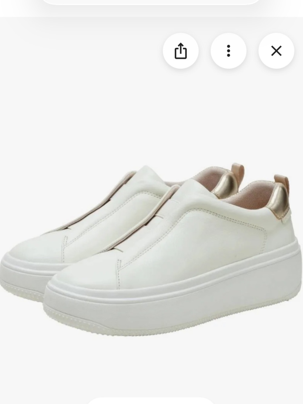 Linea Paolo Women's Ivory Slip-On Platform Sneakers